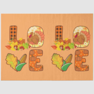 Fall In Love Autumn Customize Color Tissue Paper