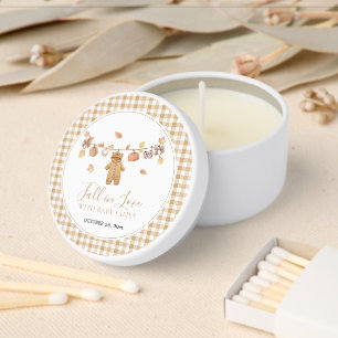 Fall in Love Autumn Fall Baby Shower Mini Candle Favors