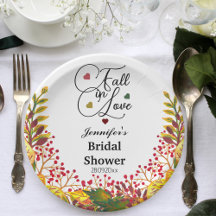 Fall in Love Autumn Floral Bridal Shower