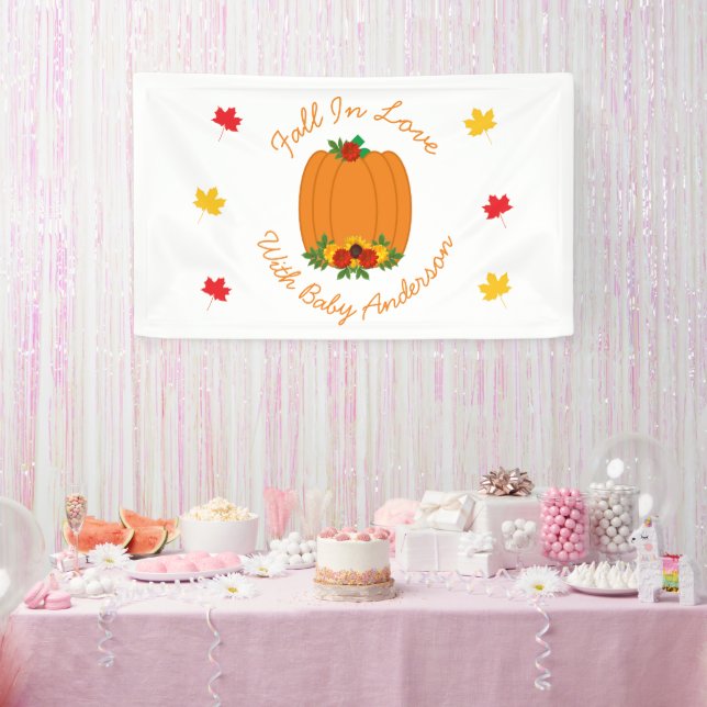 Fall In Love Baby Shower Banner (Party)