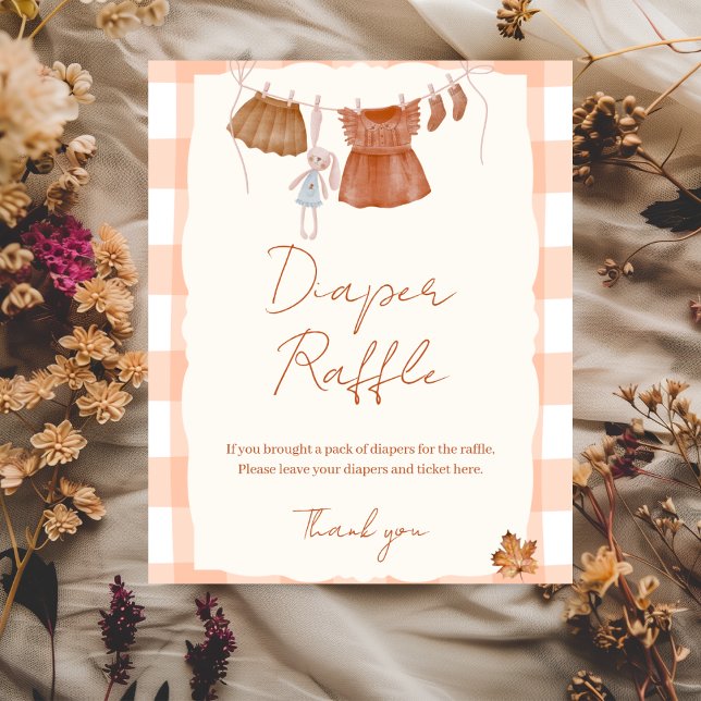 Fall in love Baby Shower Diaper Raffle Sign (Creator Uploaded)