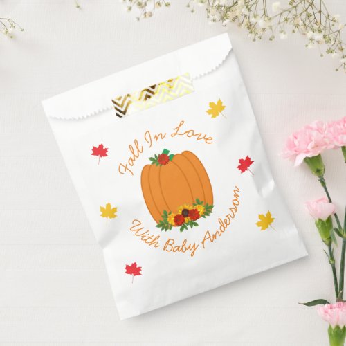 Fall In Love Baby Shower Favor Bag