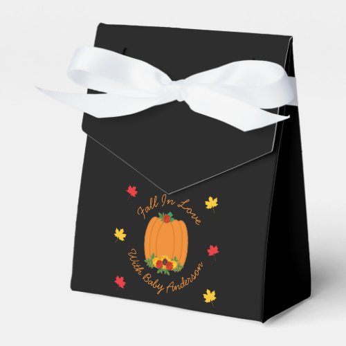 Fall In Love Baby Shower Favor Boxes
