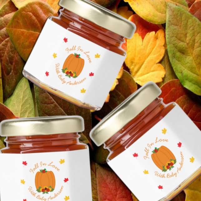 Fall In Love Baby Shower Honey Jar Favors (Creator Uploaded)