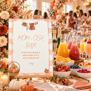 Fall in love Baby Shower Mom-osa Bar Sign