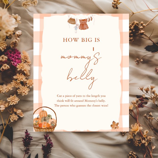 Fall in love Baby Shower mommy's Belly Sign (Creator Uploaded)