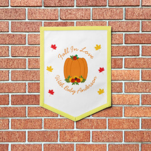 Fall In Love Baby Shower Pennant