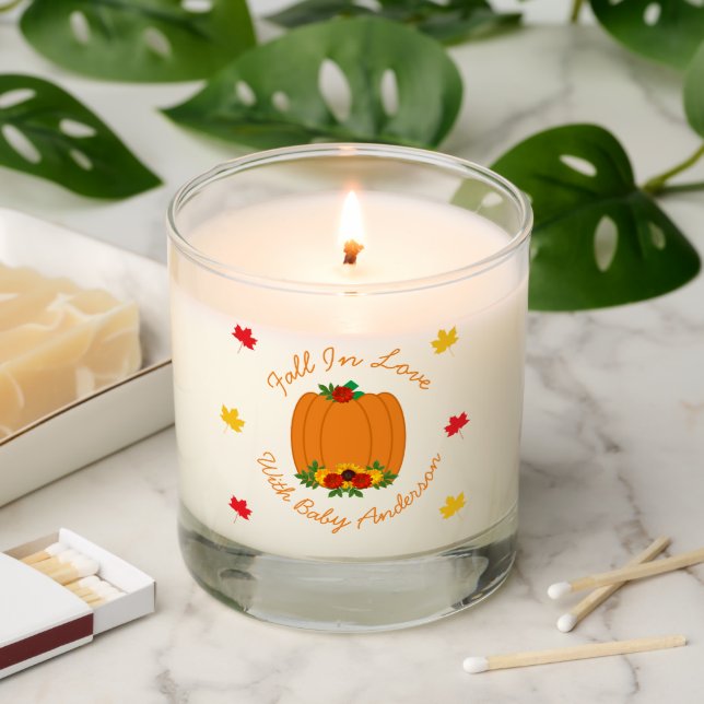 Fall In Love Baby Shower Scented Candle (Lit)
