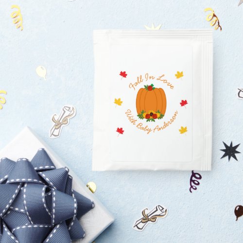 Fall In Love Baby Shower Tea Bag Drink Mix