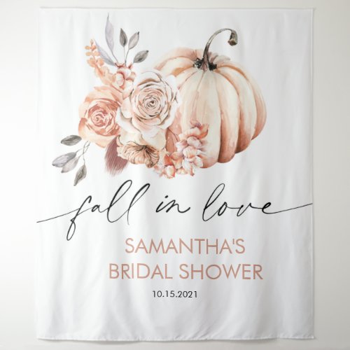 Fall in Love Backdrop Pumpkin Fall Bridal Shower