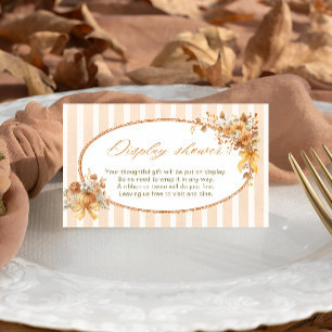 Fall in Love Boho Bridal Shower Display Shower Enclosure Card