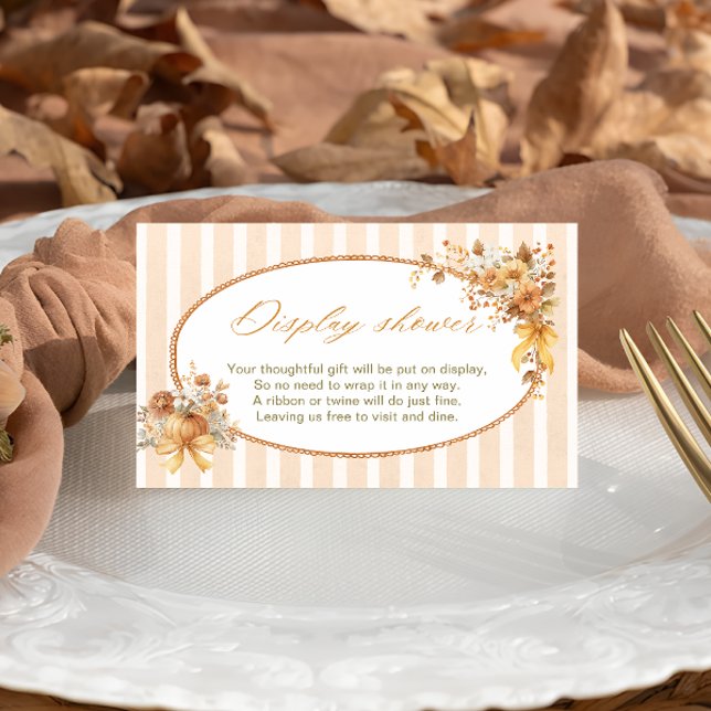 Fall in Love Boho Bridal Shower Display Shower Enclosure Card (Creator Uploaded)