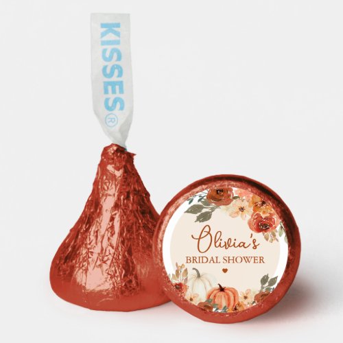 Fall in Love Boho Terracotta Pumpkin Bridal Shower Hersheys Kisses