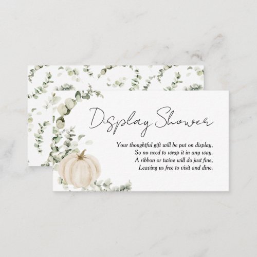 Fall in Love Bridal Display Shower Enclosure Card