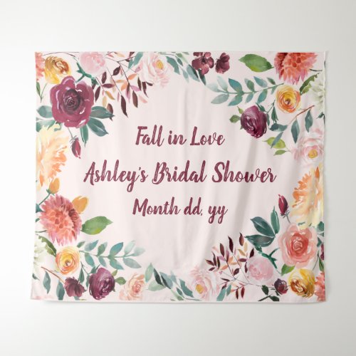 Fall in Love Bridal Shower Backdrop Engagement