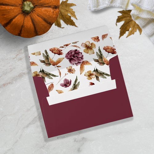 Fall In Love Bridal Shower Envelope