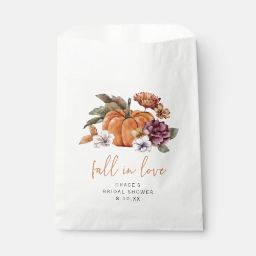Fall In Love Bridal Shower Favor Bag