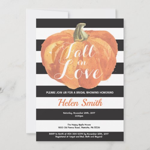 Fall in Love Bridal Shower Invitation