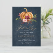 Fall in Love Bridal Shower invitation (Standing Front)