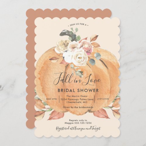 Fall in Love Bridal Shower Invitation