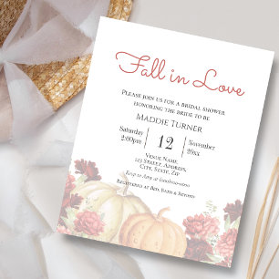 Fall in Love Bridal Shower Invitation