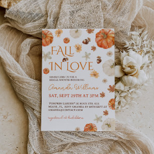 Fall In Love Bridal Shower Invitation