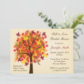 Fall In Love Bridal Shower Invitation (Standing Front)