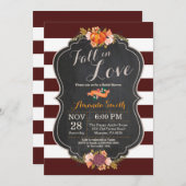 Fall in Love Bridal Shower Invitation Card (Front/Back)