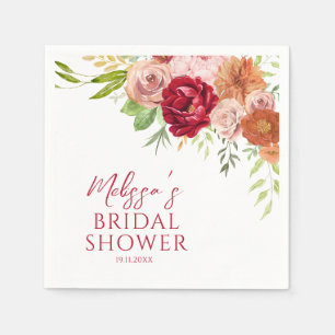 Fall in Love Bridal Shower Napkins