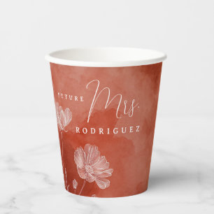 Fall in Love Bridal Shower Paper Cup – Personalize
