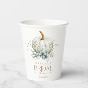 Fall in Love Bridal Shower Paper Cups