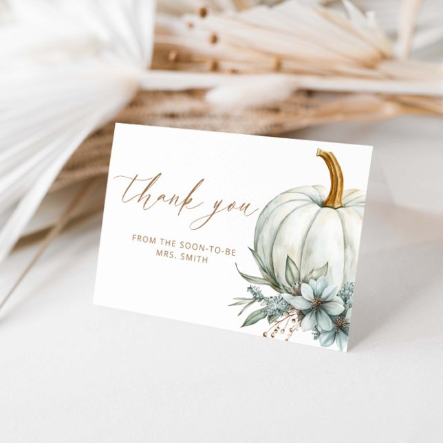 Fall In Love Bridal Shower Thank You  Card (Creator Uploaded)