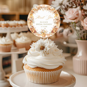 Fall in Love Bridal Shower Thank You Classic Round Sticker