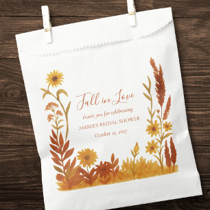 "Fall in Love" Bridal Shower Thank You Favor Bag