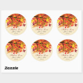 Fall in Love Bridal Shower Wedding Sticker Label (Sheet)
