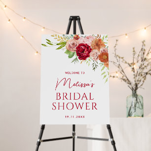 Fall in Love Bridal Shower Welcome Foam Board
