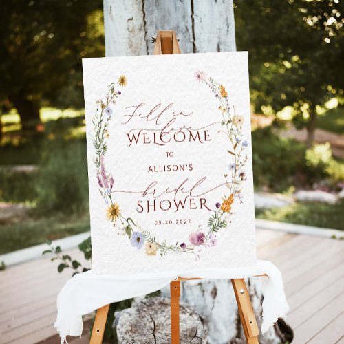 Fall in Love Bridal Shower Welcome  Foam Board