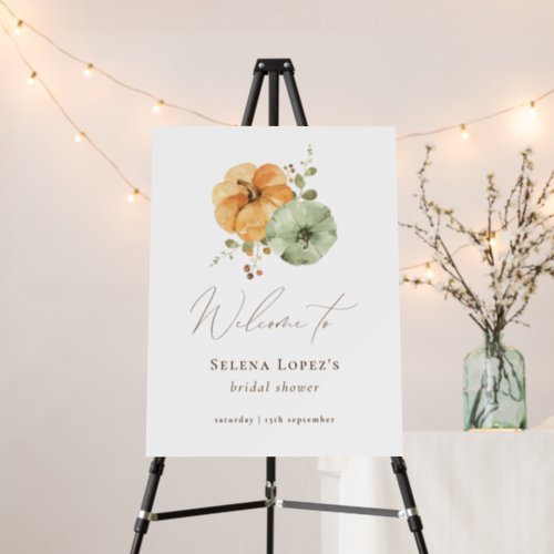Fall in Love Bridal Shower Welcome Sign
