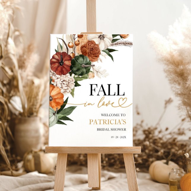 Fall In Love Bridal Shower Welcome Sign (Creator Uploaded)