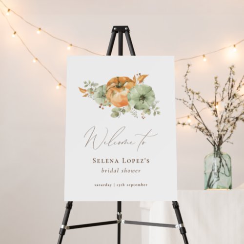 Fall in Love Bridal Shower Welcome Sign