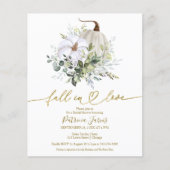 Fall In Love Budget Bridal Shower Invitation (Front)