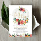 Fall in love burgundy gold couples bridal shower