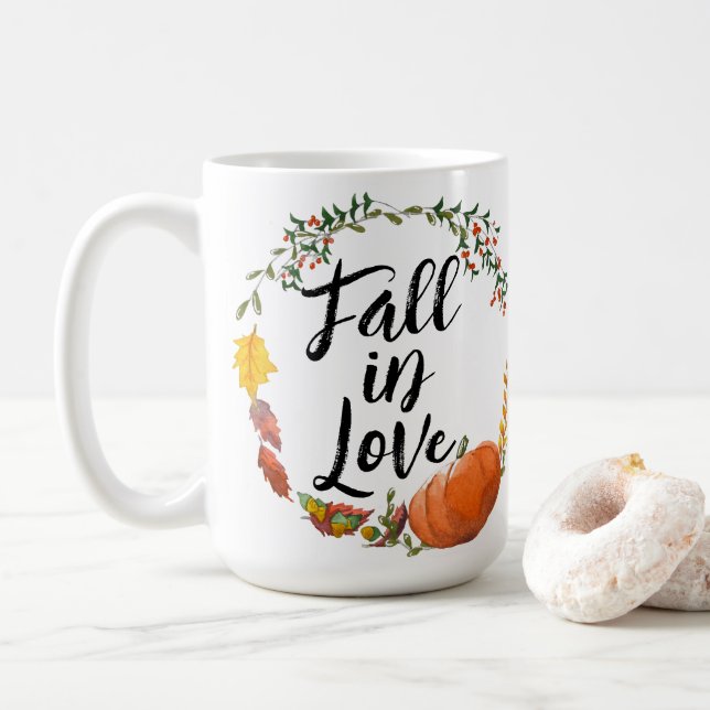 Fall In Love Coffee Mug (With Donut)