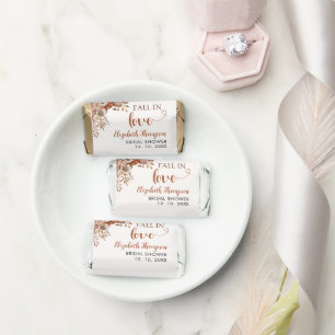Fall in Love Cute Fall Bridal Shower Hershey's Miniatures