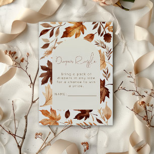 Fall In Love Diaper Raffle Baby Shower Invitation
