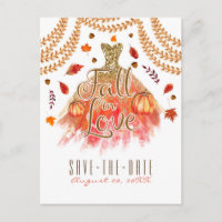 Fall in Love Dress Autumn Leaves Save the Date