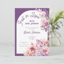 Fall in love fall floral baby bloom baby shower