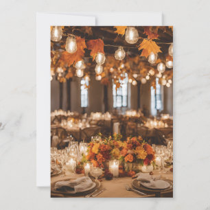 fall in love fall rehearsal dinner invitations