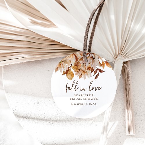 Fall In Love Favor Tag