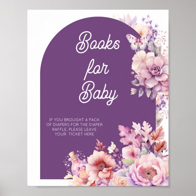 Fall in love floral baby in bloom Books for baby Poster (Front)